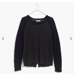 Madewell Province Cross-Back Pullover Sweater in Colorblock